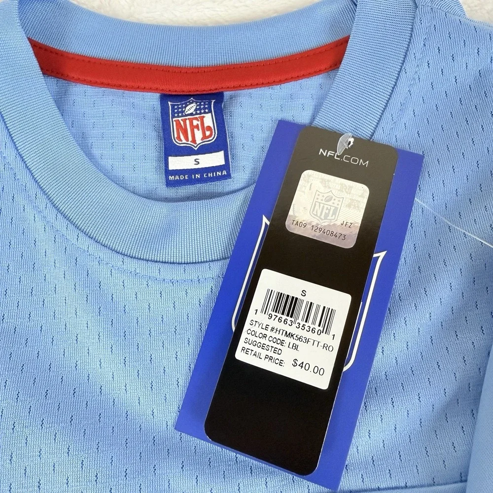 Retro Houston Oilers NFL Team Apparel Men's Small Vented Short Sleeve Shirt‎ New